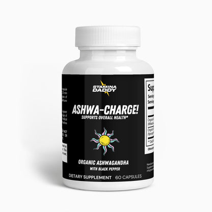 ASHWA-CHARGE! Organic Ashwagandha with Black Pepper