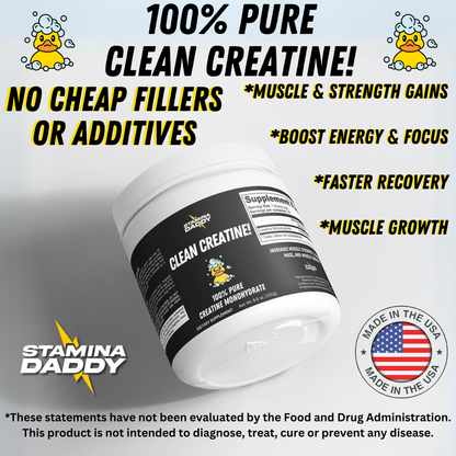 CLEAN CREATINE! - 100% Pure Creatine Monohydrate Powder