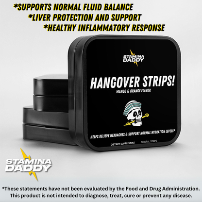 HANGOVER STRIPS!  Manage the after-effects of a night out.